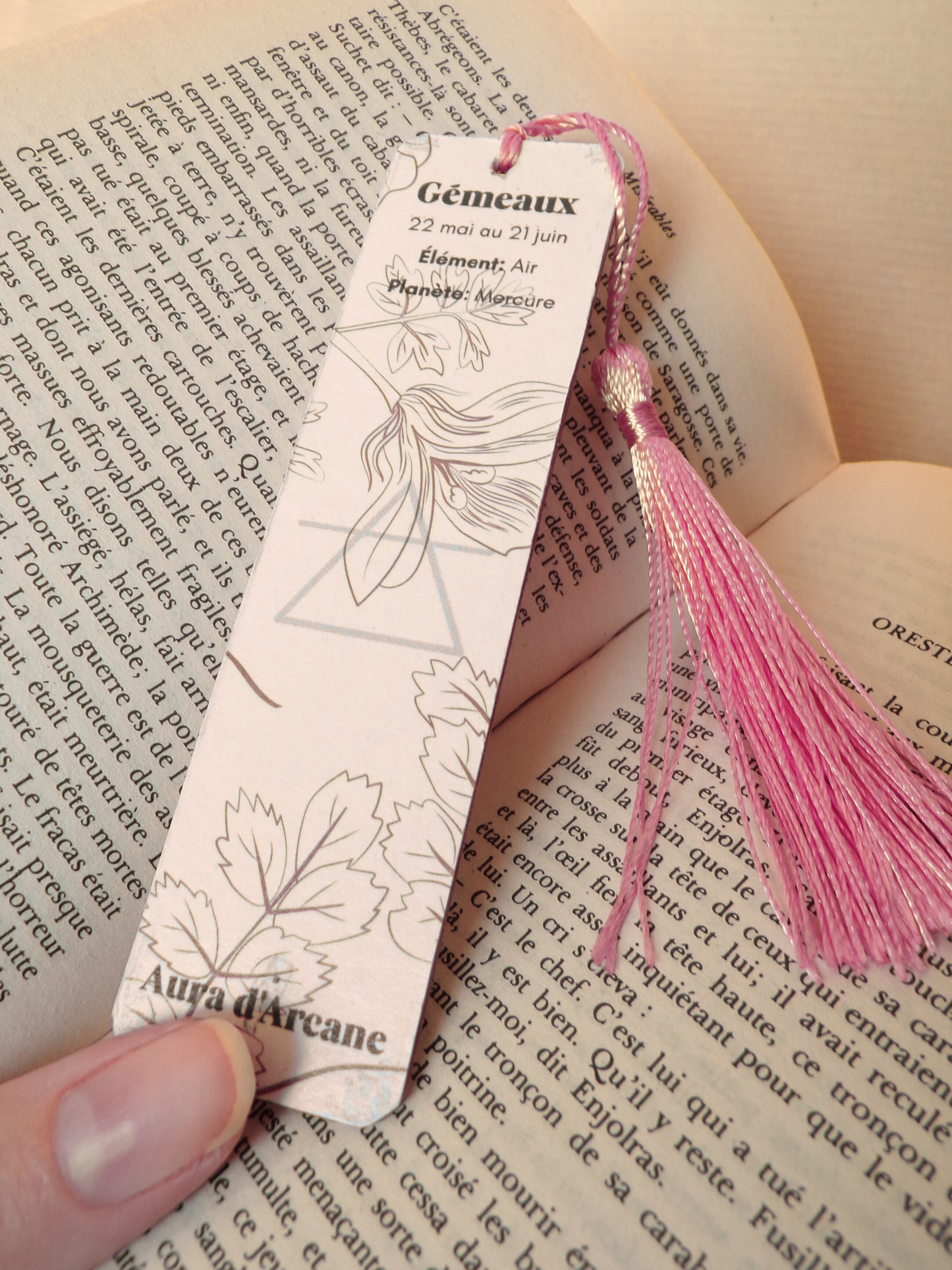 Marque pages Zodiaque "Gémeaux"