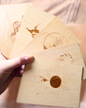 Lot de cartes en bois - Archétypes "Masculins"
