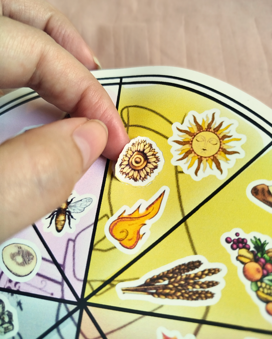 Planche stickers "Roue de l'année"