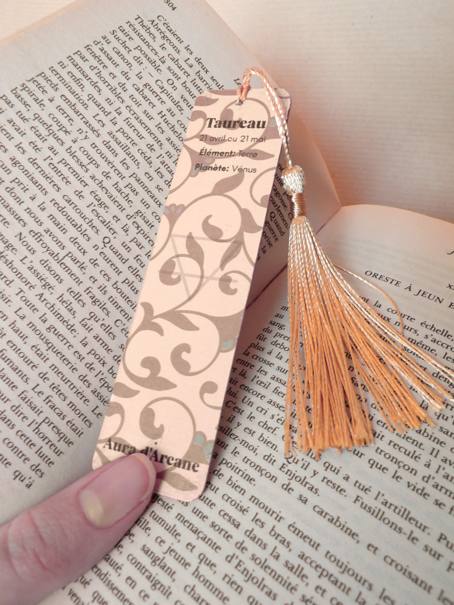 Marque pages Zodiaque "Taureau"