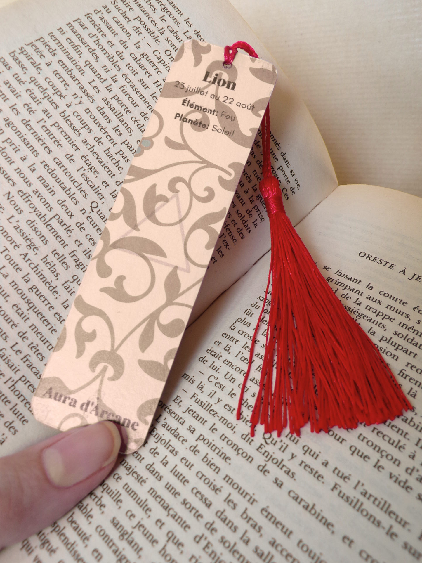Marque pages Zodiaque "Lion"