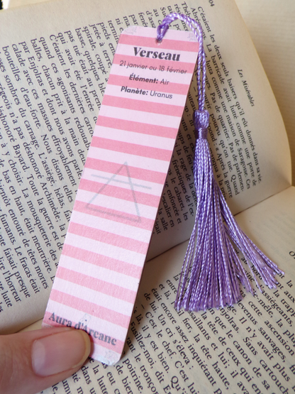 Marque pages Zodiaque "Verseau"